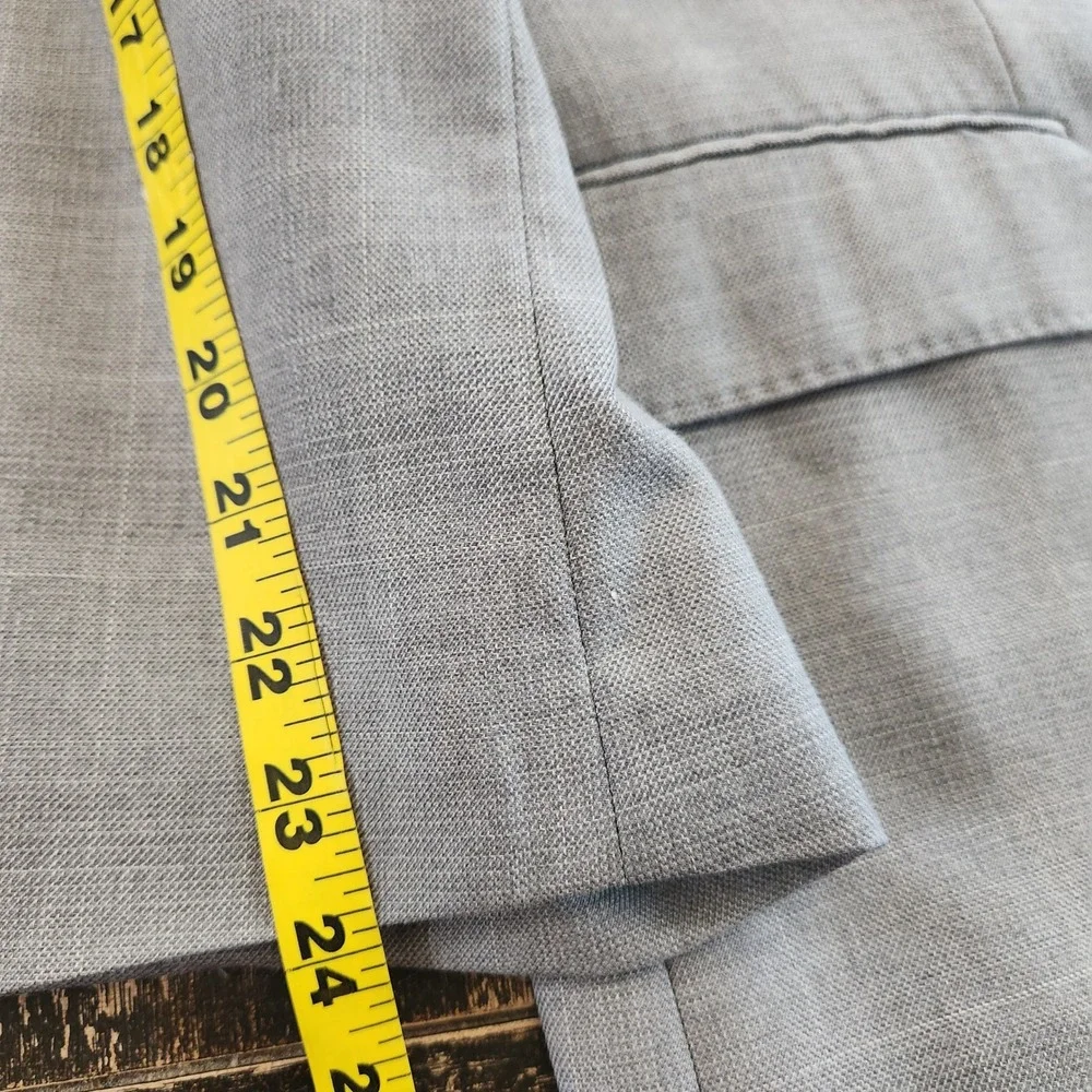 Joseph Abboud Heritage Mens 50R Windowpane Super 120s Wool Blazer Sport Coat